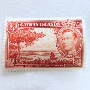 Stamp #9 | Cayman Islands Stamp featuring King George VI